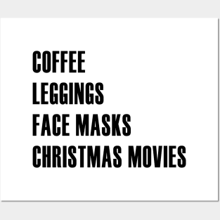 Coffee Leggings Christmas Movies Posters and Art